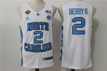North Carolina Tar Heels 2 Joel Berry II White College Basketball Jersey