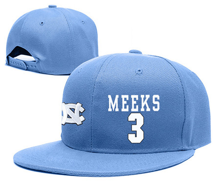 North Carolina Tar Heels 3 Kennedy Meeks Blue College Basketball Adjustable Hat