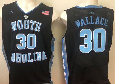 North Carolina Tar Heels 30 Rasheed Wallace Black College Basketball Jersey