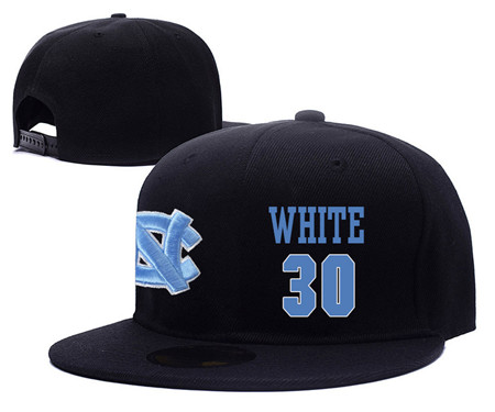 North Carolina Tar Heels 30 Stilman White Black College Basketball Adjustable Hat North Carolina Tar Heels 30 Stilman White Black College Basketball Adjustable Hat