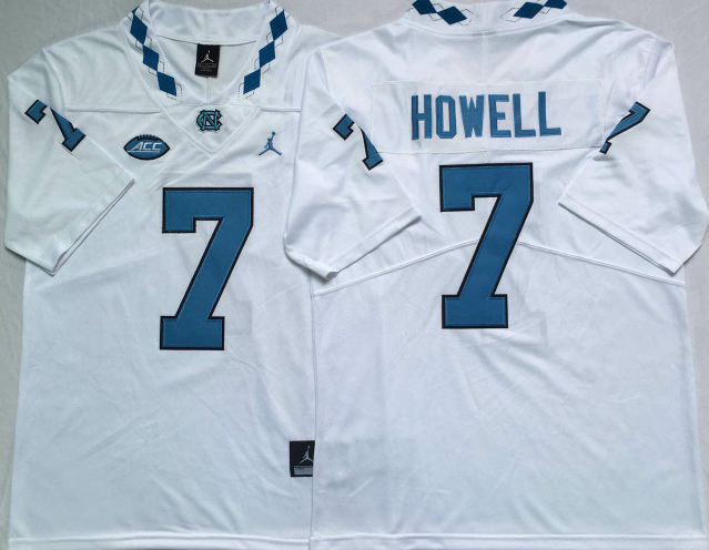 North Carolina Tar Heels 7 Sam Howell White College Football Jersey North Carolina Tar Heels 7 Sam Howell White College Football Jersey