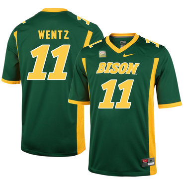 North Dakota State Bison 11 Carson Wentz Green College Football Jersey North Dakota State Bison 11 Carson Wentz Green College Football Jersey