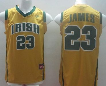 Notre Dame Fighting Irish #23 Lebron James Yellow Basketball Stitched NCAA Jersey Notre Dame Fighting Irish #23 Lebron James Yellow Basketball Stitched NCAA Jersey