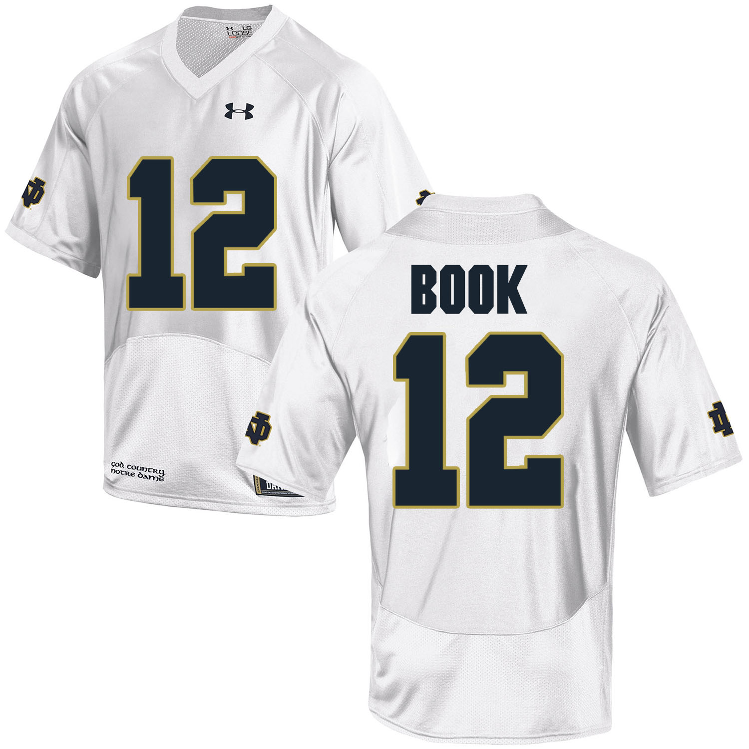 Notre Dame Fighting Irish 12 Ian Book White College Football Jersey Notre Dame Fighting Irish 12 Ian Book White College Football Jersey