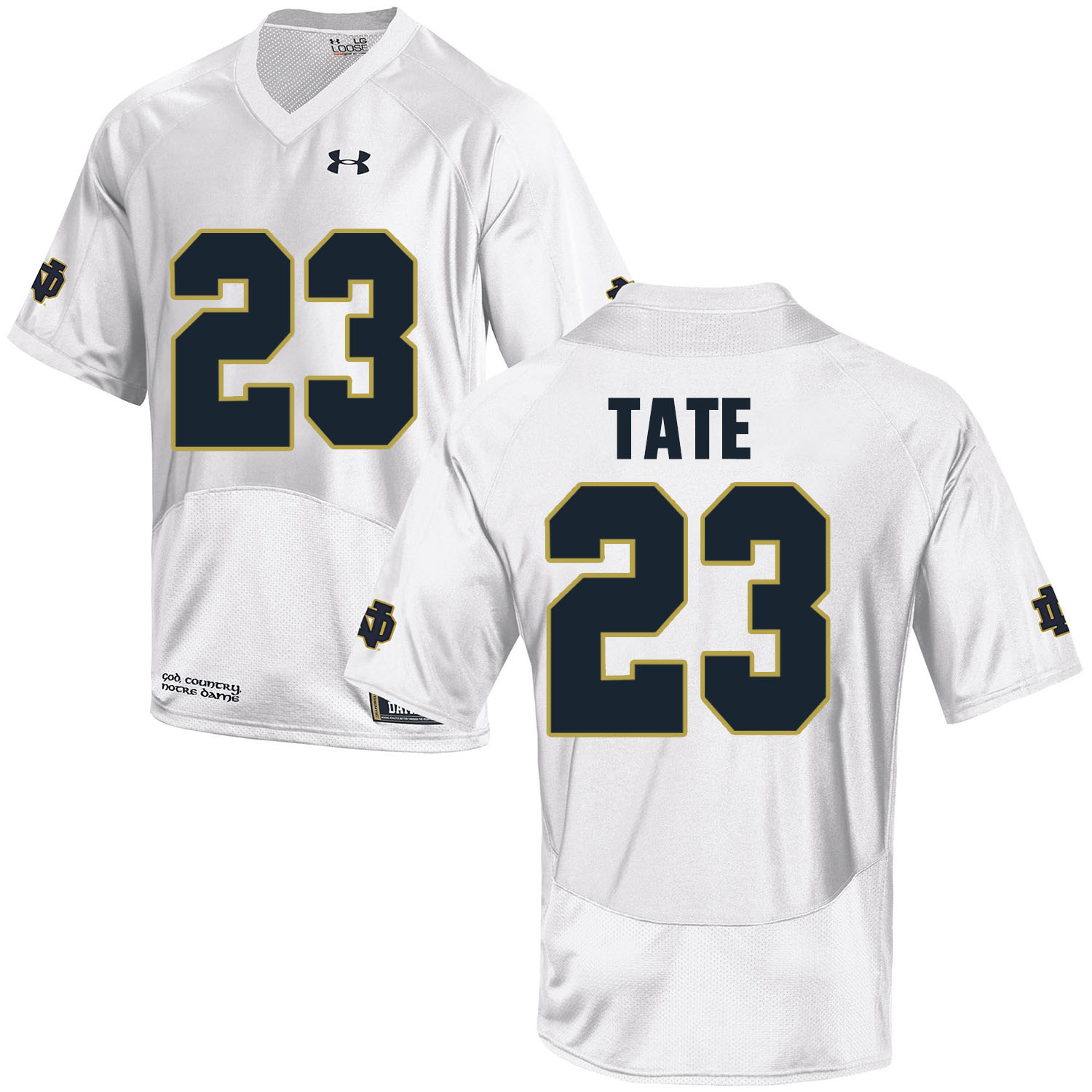 Notre Dame Fighting Irish 23 Golden Tate White College Football Jersey Notre Dame Fighting Irish 23 Golden Tate White College Football Jersey