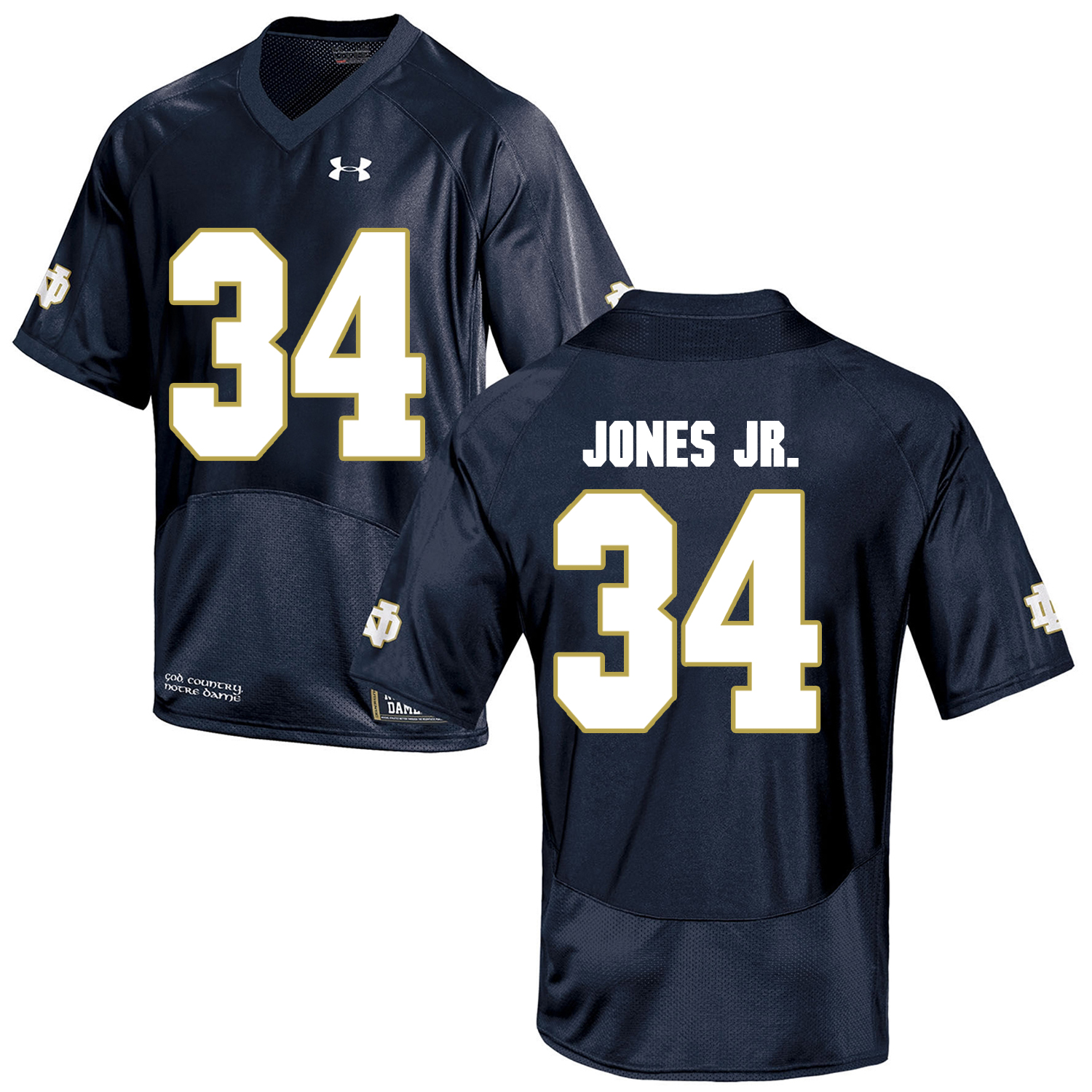 Notre Dame Fighting Irish 34 Tony Jones Jr. Navy College Football Jersey Notre Dame Fighting Irish 34 Tony Jones Jr. Navy College Football Jersey
