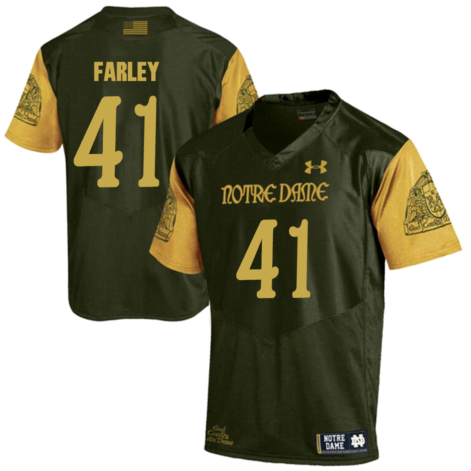 Notre Dame Fighting Irish 41 Matthias Farley Olive Green College Football Jersey Notre Dame Fighting Irish 41 Matthias Farley Olive Green College Football Jersey