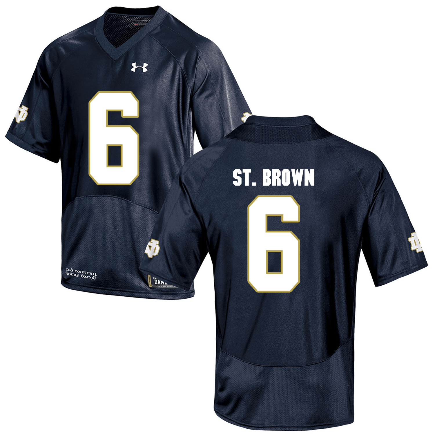Notre Dame Fighting Irish 6 Equanimeous St. Brown Navy College Football Jersey Notre Dame Fighting Irish 6 Equanimeous St. Brown Navy College Football Jersey