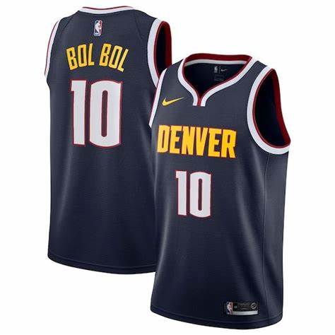 Nuggets 10 Bol Bol Navy Nike Swingman Jersey Nuggets 10 Bol Bol Navy Nike Swingman Jersey