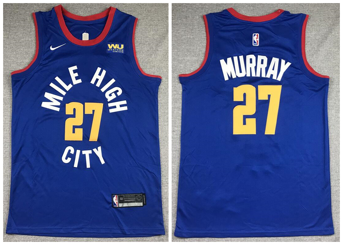 Nuggets 27 Jamal Murray Blue City Edition Nike Swingman Jersey Nuggets 27 Jamal Murray Blue City Edition Nike Swingman Jersey