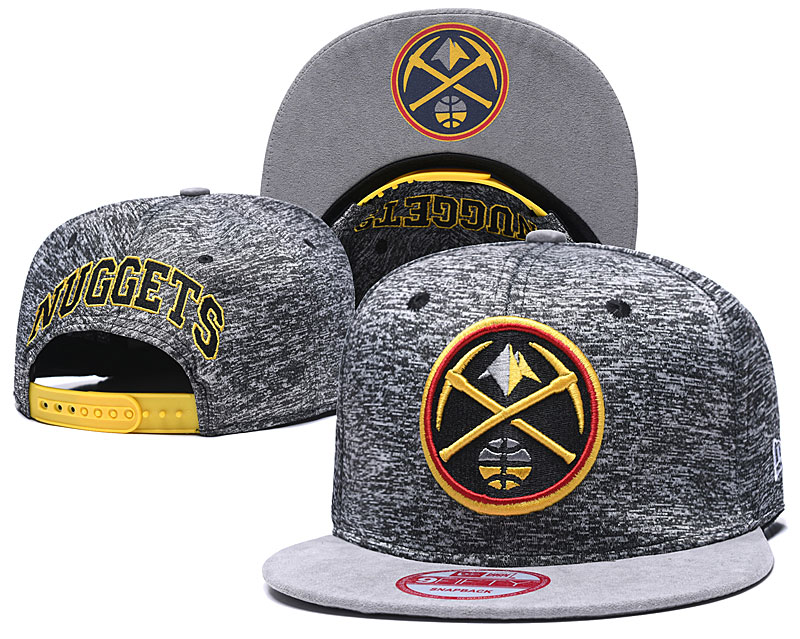 Nuggets Team Logo Gray Adjustable Hat TX
