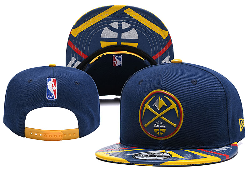 Nuggets Team Logo Navy Adjustable Hat1 YD