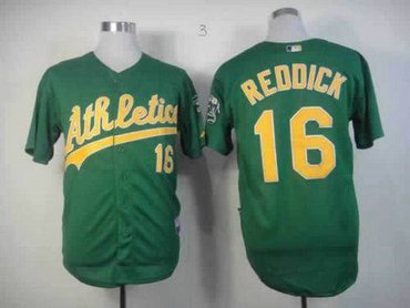 Oakland Athletics #16 Josh Reddick Green Cool Base Baseball Jersey
