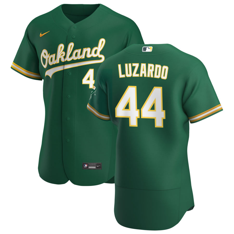 Oakland Athletics #44 Jesus Luzardo Men's Nike Kelly Green Alternate 2020 Authentic Player MLB Jersey Oakland Athletics #44 Jesus Luzardo Men's Nike Kelly Green Alternate 2020 Authentic Player MLB Jersey