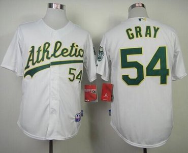 Oakland Athletics #54 Sonny Gray White Cool Base Stitched Baseball Jersey
