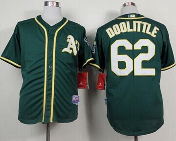 Oakland Athletics #62 Sean Doolittle Green Cool Base Baseball Jersey
