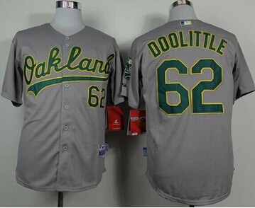 Oakland Athletics #62 Sean Doolittle Grey Cool Base Baseball Jersey