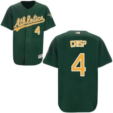 Oakland Athletics 4 Coco Crisp Green Cool Base MLB Jerseys