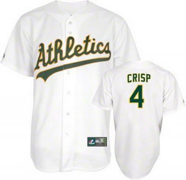 Oakland Athletics 4 Coco Crisp White Cool Base MLB Jerseys