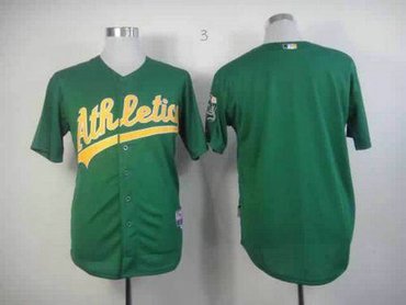Oakland Athletics Blank Green Cool Base Baseball Jersey