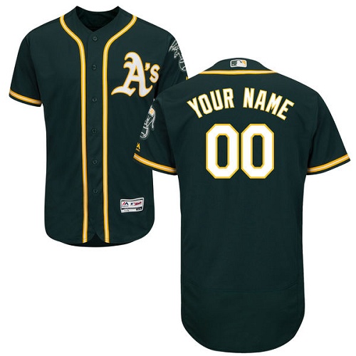 Oakland Athletics Green Men's Customized Flexbase Jersey Oakland Athletics Green Men's Customized Flexbase Jersey