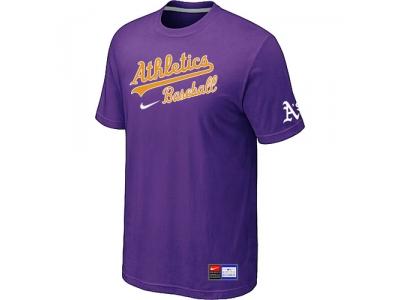 Oakland Athletics Purple NEW Short Sleeve Practice T-Shirt