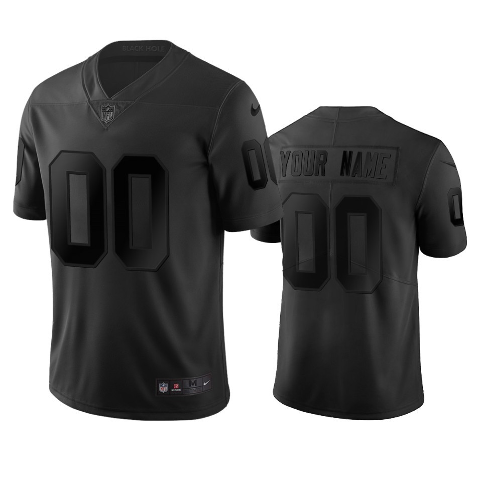 Oakland Raiders Custom Black Vapor Limited City Edition NFL Jersey Oakland Raiders Custom Black Vapor Limited City Edition NFL Jersey