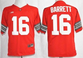 Ohio State Buckeyes #16 J. T. Barrett Red Diamond Quest Stitched NCAA Jersey