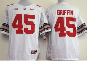 Ohio State Buckeyes #45 Archie Griffin White Limited Stitched NCAA Jersey
