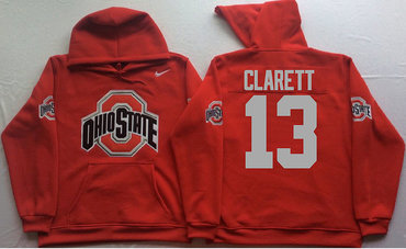 Ohio State Buckeyes 13 Maurice Clarett Red Men's Pullover Hoodie Ohio State Buckeyes 13 Maurice Clarett Red Men's Pullover Hoodie