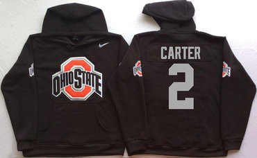 Ohio State Buckeyes 2 Chris Carter Black Men's Pullover Hoodie Ohio State Buckeyes 2 Chris Carter Black Men's Pullover Hoodie