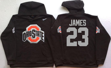 Ohio State Buckeyes 23 Lebron James Black Men's Pullover Hoodie Ohio State Buckeyes 23 Lebron James Black Men's Pullover Hoodie