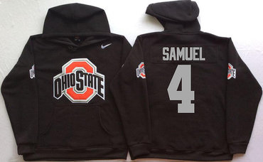 Ohio State Buckeyes 4 Curtis Samuel Black Men's Pullover Hoodie Ohio State Buckeyes 4 Curtis Samuel Black Men's Pullover Hoodie