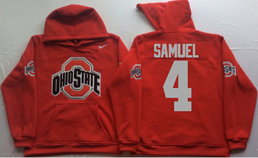 Ohio State Buckeyes 4 Curtis Samuel Red Men's Pullover Hoodie