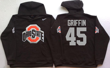 Ohio State Buckeyes 45 Archie Griffin Black Men's Pullover Hoodie Ohio State Buckeyes 45 Archie Griffin Black Men's Pullover Hoodie