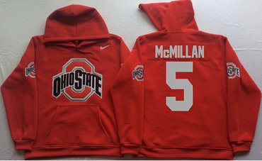 Ohio State Buckeyes 5 Raekwon McMillan Red Men's Pullover Hoodie Ohio State Buckeyes 5 Raekwon McMillan Red Men's Pullover Hoodie