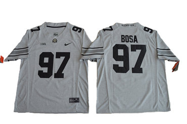 Ohio State Buckeyes 97 Joey Bosa Gray Gridiron II College Jersey