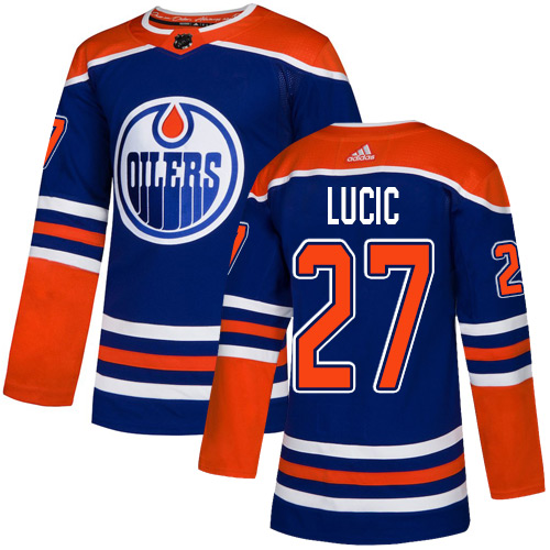 Oilers #27 Milan Lucic Royal Alternate Authentic Stitched Hockey Jersey Oilers #27 Milan Lucic Royal Alternate Authentic Stitched Hockey Jersey