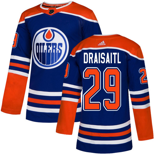 Oilers #29 Leon Draisaitl Royal Alternate Authentic Stitched Hockey Jersey Oilers #29 Leon Draisaitl Royal Alternate Authentic Stitched Hockey Jersey