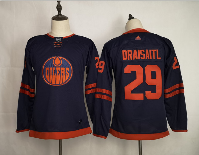 Oilers 29 Leon Draisaitl Navy Youth 50th Anniversary Adidas Jersey Oilers 29 Leon Draisaitl Navy Youth 50th Anniversary Adidas Jersey