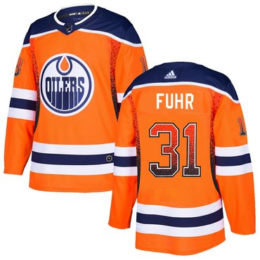 Oilers 31 Grant Fuhr Orange Drift Fashion Adidas Jersey Oilers 31 Grant Fuhr Orange Drift Fashion Adidas Jersey