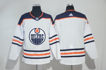 Oilers Blank White Adidas Jersey Oilers Blank White Adidas Jersey