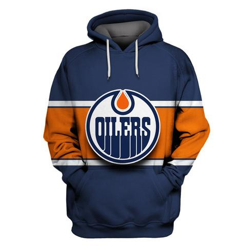 Oilers Blue All Stitched Hooded Sweatshirt Oilers Blue All Stitched Hooded Sweatshirt