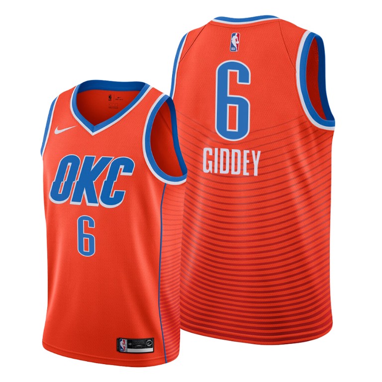 Oklahoma City Thunder #6 Josh Giddey Orange NBA Swingman Statement Edition 2019 2020 Jersey Oklahoma City Thunder #6 Josh Giddey Orange NBA Swingman Statement Edition 2019 2020 Jersey