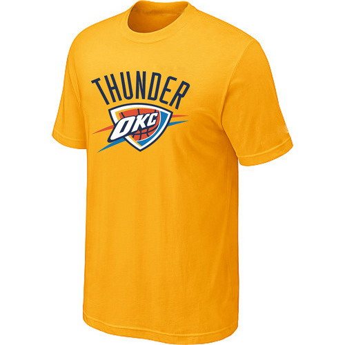 Oklahoma City Thunder Big & Tall Yellow T-Shirts Oklahoma City Thunder Big & Tall Yellow T-Shirts