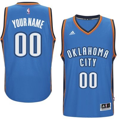 Oklahoma City Thunder Blue Men's Customize New Rev 30 Jersey Oklahoma City Thunder Blue Men's Customize New Rev 30 Jersey