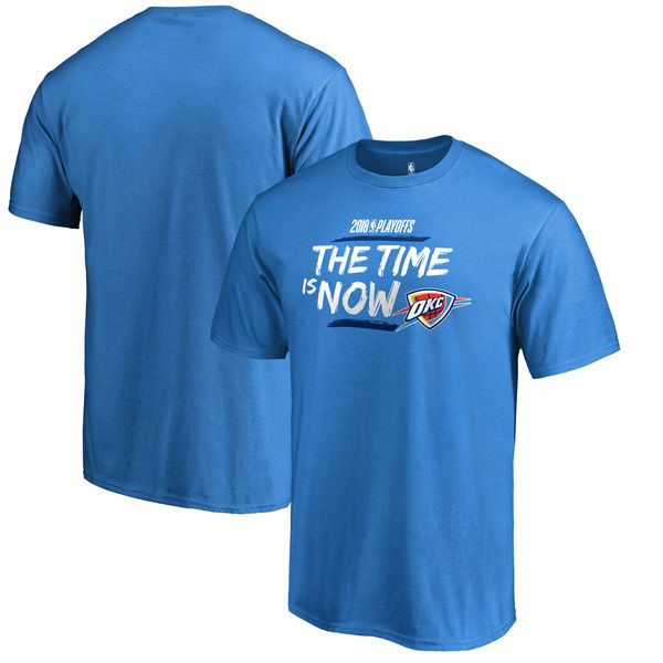 Oklahoma City Thunder Fanatics Branded 2018 NBA Playoffs Bet Slogan T-Shirt Blue Oklahoma City Thunder Fanatics Branded 2018 NBA Playoffs Bet Slogan T-Shirt Blue