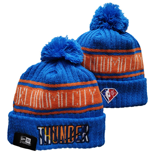 Oklahoma City Thunder Knit Hats 004