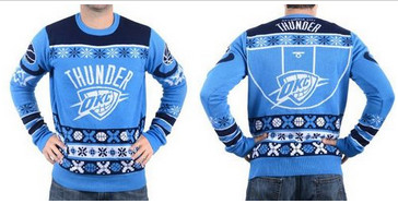Oklahoma City Thunder Men's NBA Ugly Sweater Oklahoma City Thunder Men's NBA Ugly Sweater