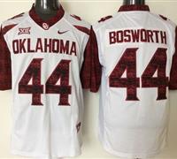 Oklahoma Sooners #44 Brian Bosworth White New XII Stitched NCAA Jersey